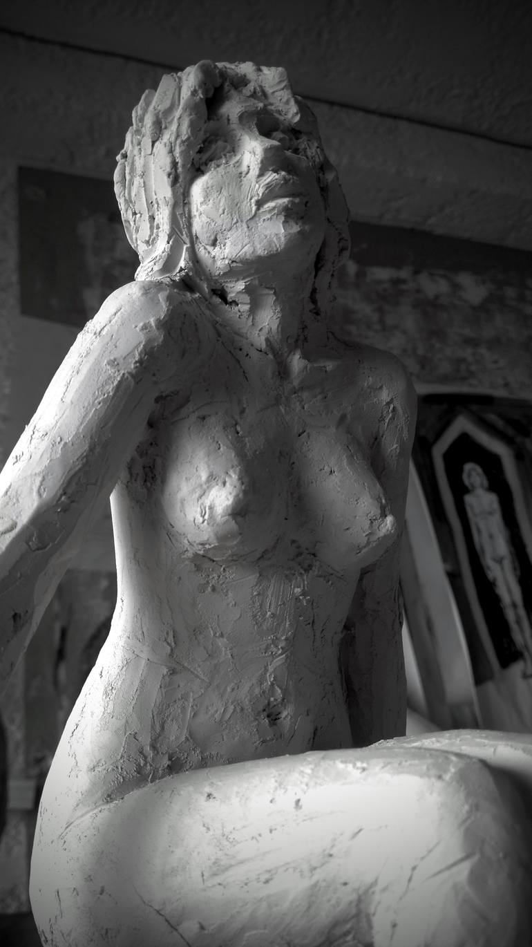Original Figurative Nude Sculpture by Christakis Christou