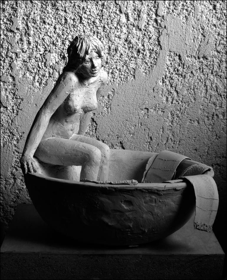 Original Figurative Nude Sculpture by Christakis Christou