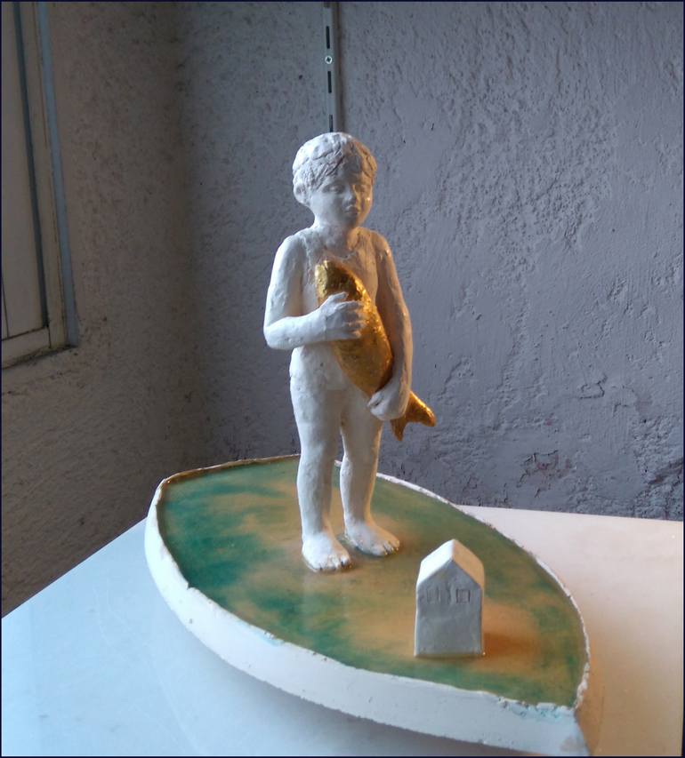 Original Conceptual Fantasy Sculpture by Christakis Christou