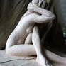 a sculpture executed in the atmosphere of the bathers of Degas and Bonnard.executed on clay turned to ceramic with a possibility of a resin cast.instead of apose of a nude figure i tried to capture the motion...