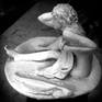 a sculpture executed in the atmosphere of the bathers of Degas and Bonnard.executed on clay turned to ceramic with a possibility of a resin cast.instead of apose of a nude figure i tried to capture the motion...