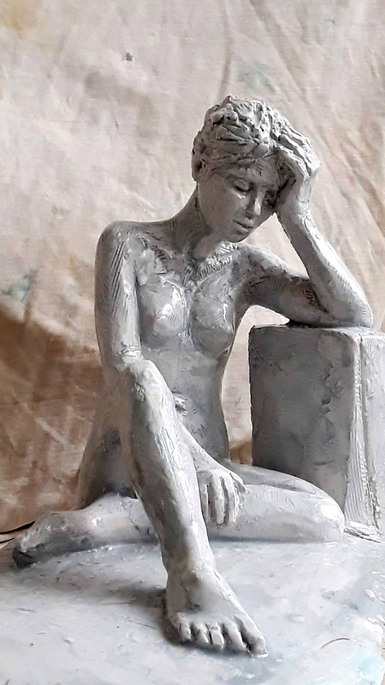 Original Figurative Nude Sculpture by Christakis Christou