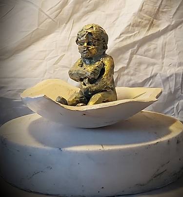 Original Conceptual Children Sculpture by Christakis Christou