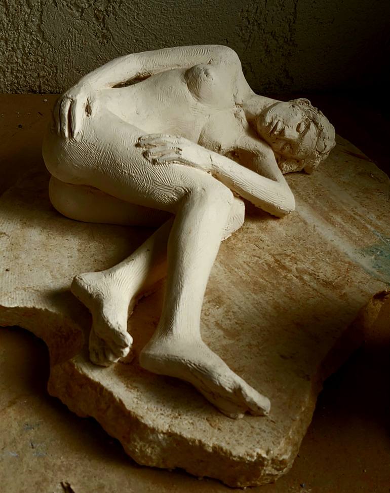 Original Expressionism Nude Sculpture by Christakis Christou