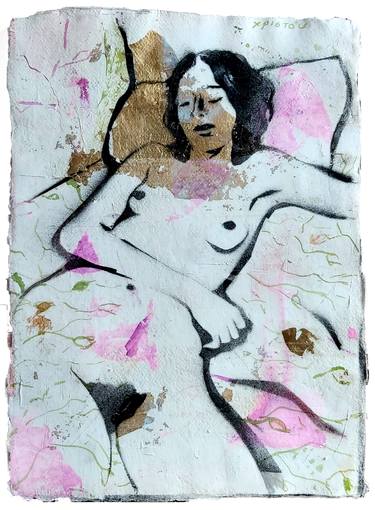 Original Figurative Nude Paintings by Christakis Christou