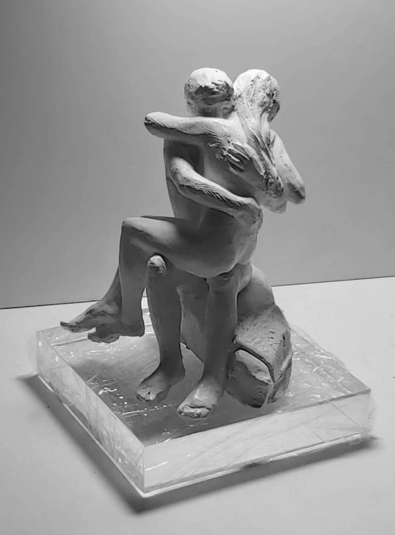 Original Figurative Erotic Sculpture by Christakis Christou