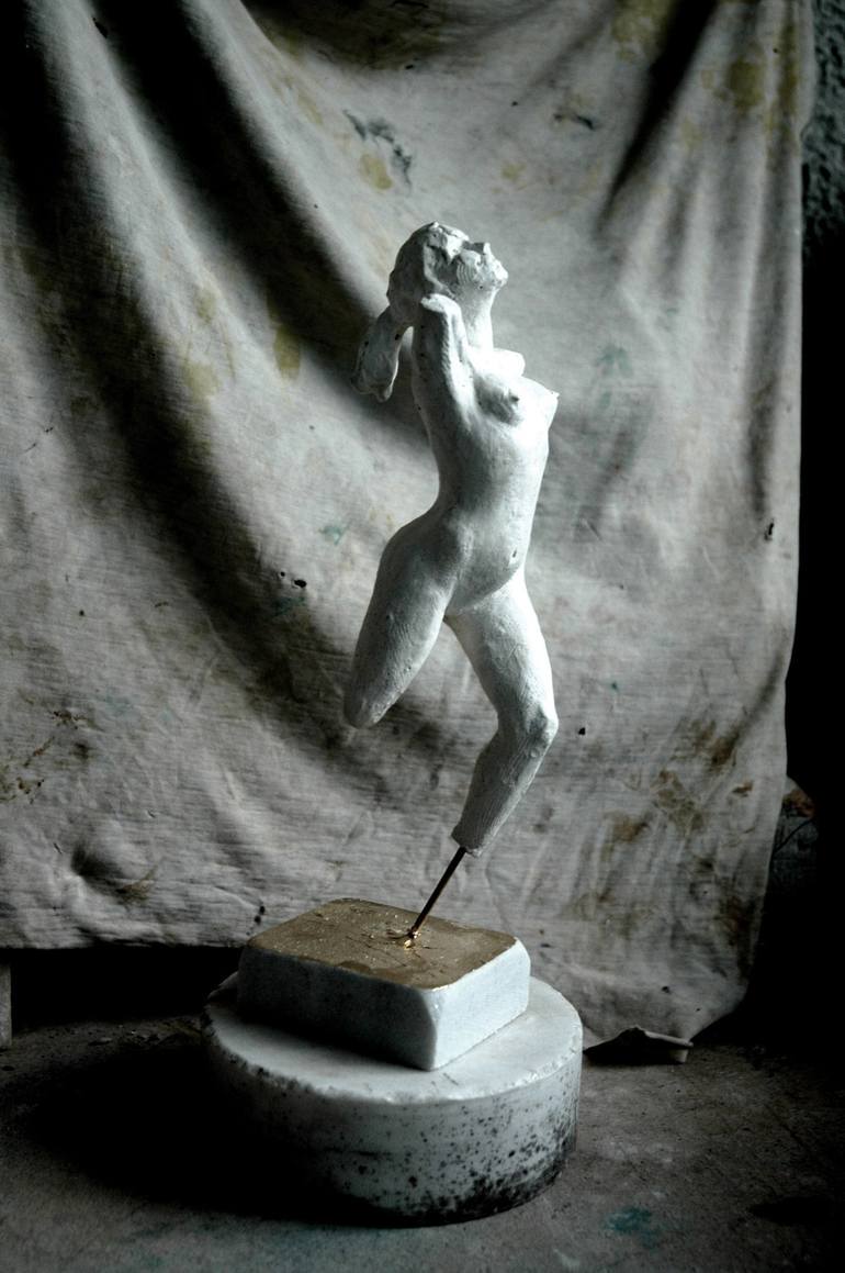 Original Figurative Nude Sculpture by Christakis Christou
