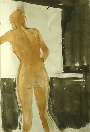 Original Nude Drawings by Christakis Christou