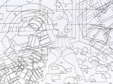 Original Conceptual Patterns Drawings by Sandro Cocco