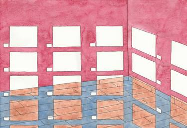 Print of Interiors Paintings by Sandro Cocco