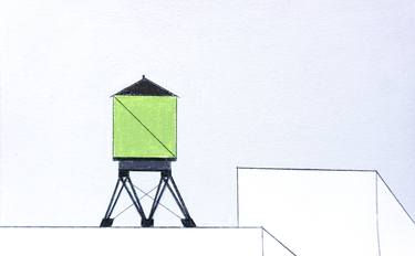 Original Minimalism Cities Drawings by Sumati Sharma