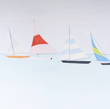 Original Pop Art Boat Paintings by Sumati Sharma