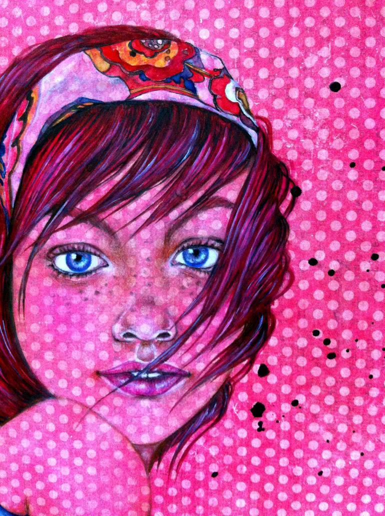 Original Figurative People Drawing by Vania Siqueira