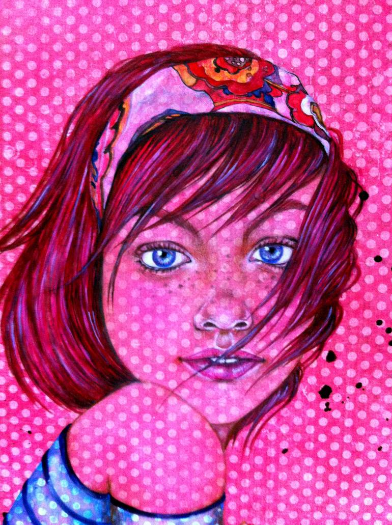 Original Figurative People Drawing by Vania Siqueira
