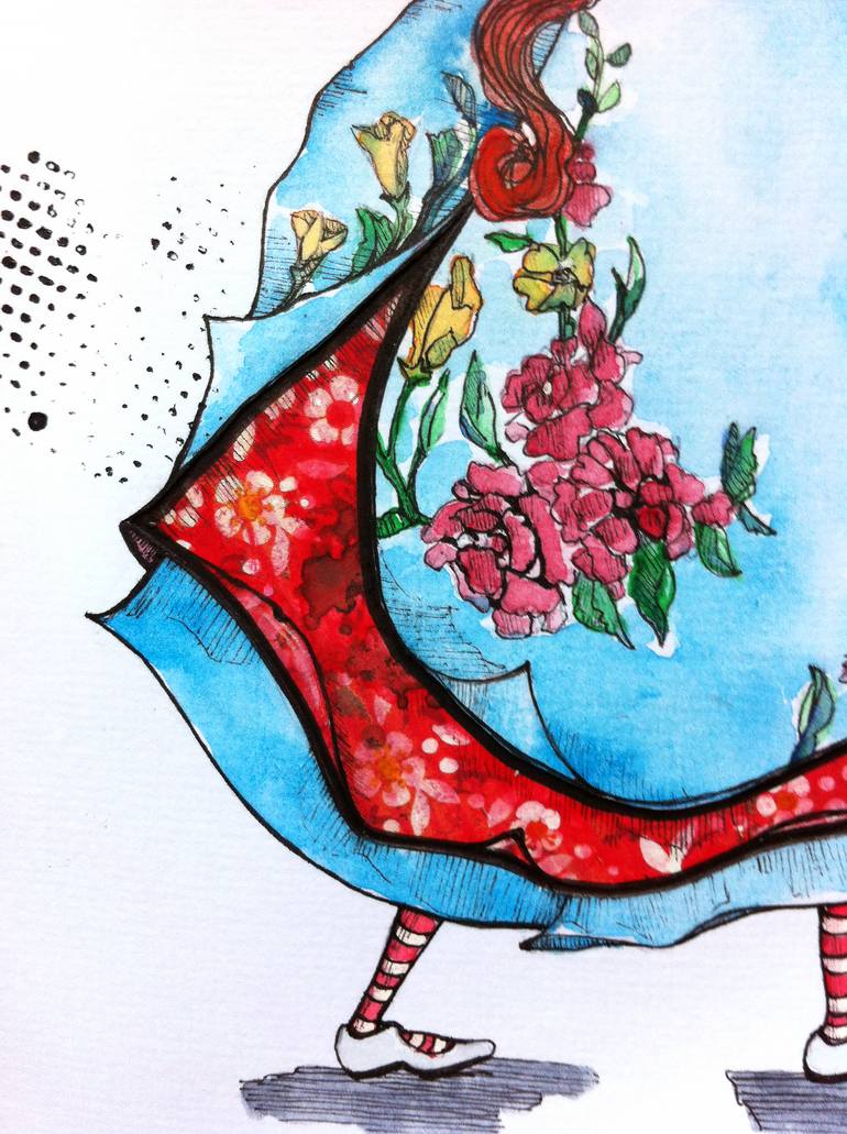Original Figurative Love Drawing by Vania Siqueira
