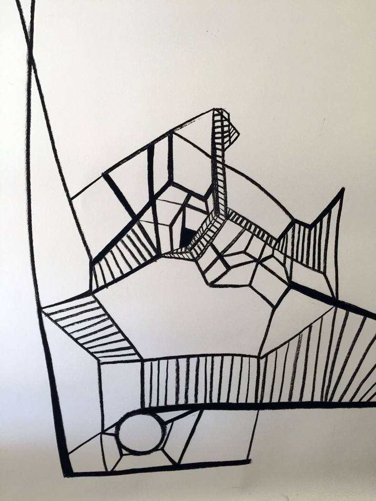 Original Abstract Geometric Painting by Victoria Blak
