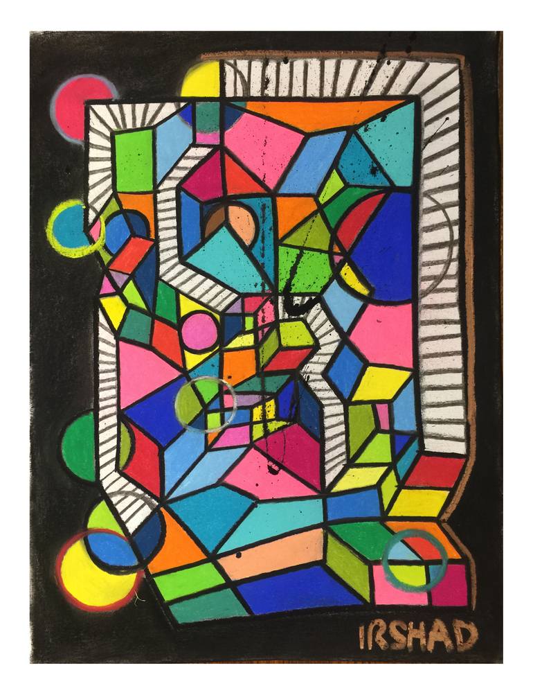 Original Cubism Abstract Painting by Victoria Blak