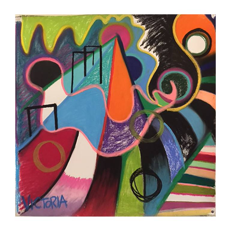 Original Cubism Abstract Painting by Victoria Blak