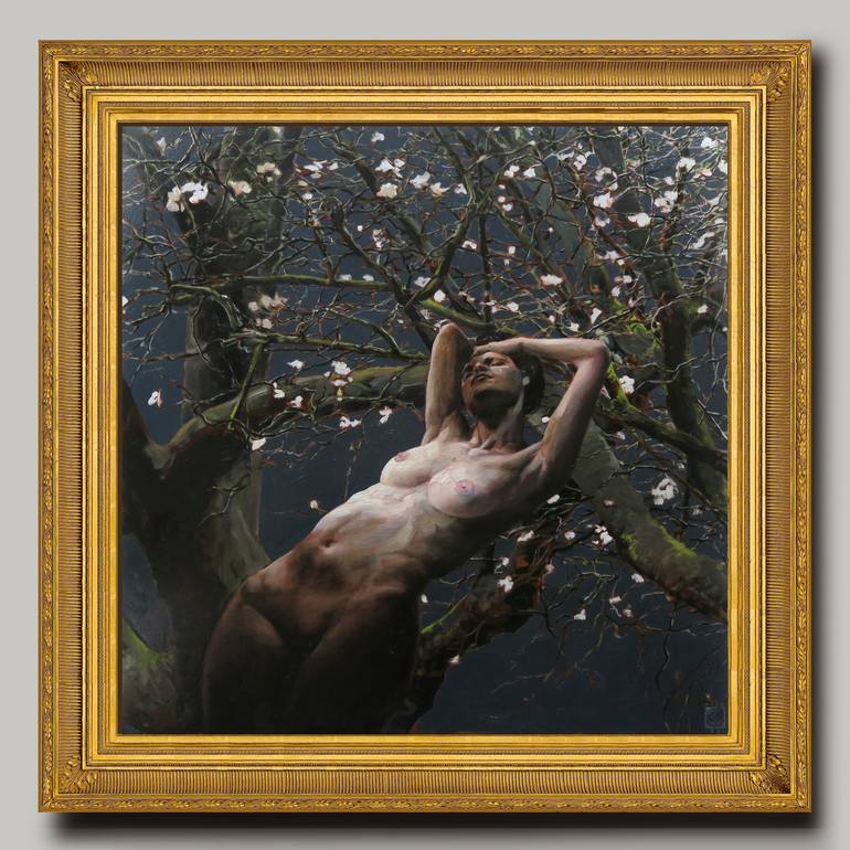 Original Fine Art Nude Painting by Martein Peeters