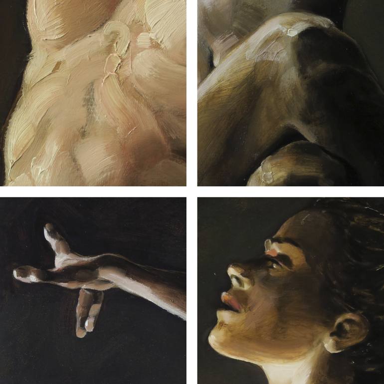 Original Realism Nude Painting by Martein Peeters