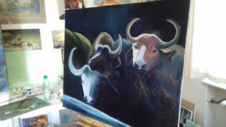 Original Modern Animal Painting by Jolanta Kitowska