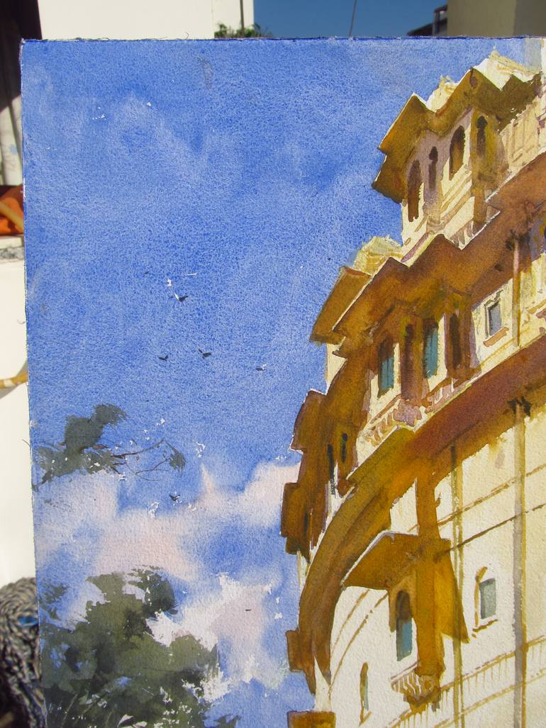 Original Contemporary Architecture Painting by Bhargavkumar Kulkarni