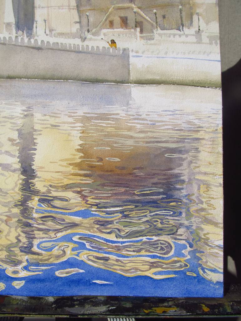 Original Contemporary Architecture Painting by Bhargavkumar Kulkarni