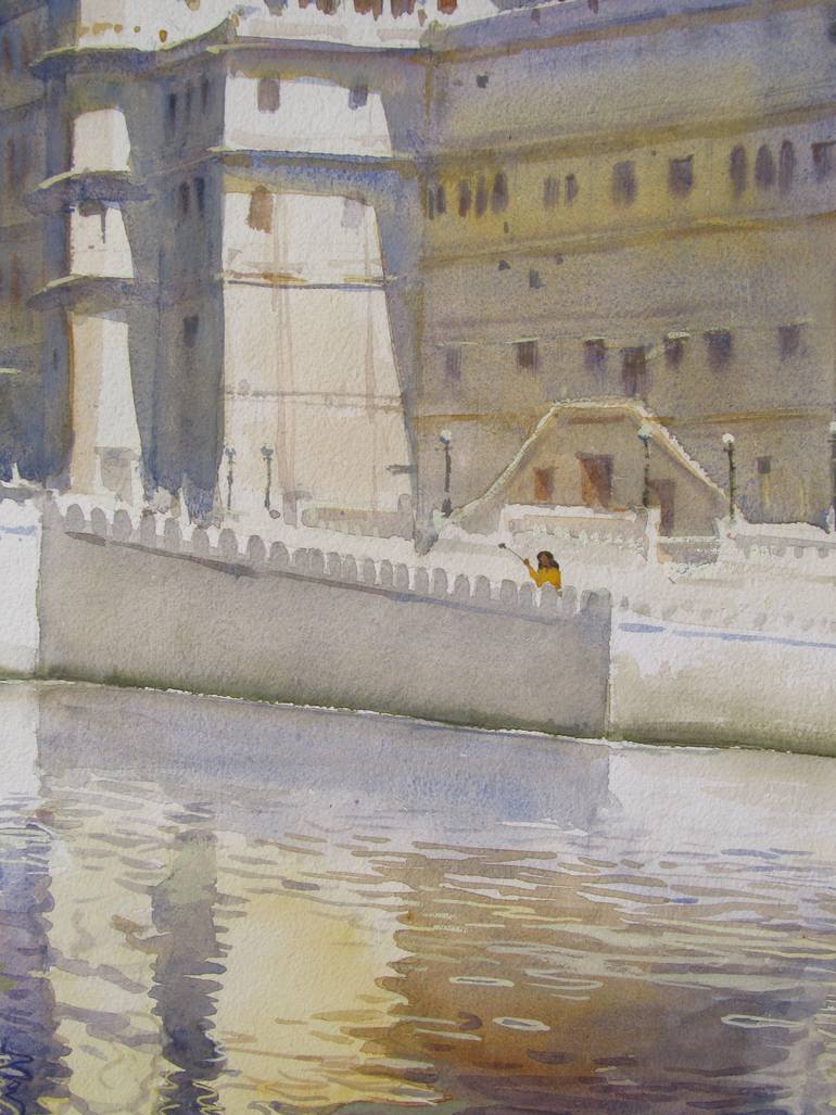 Original Contemporary Architecture Painting by Bhargavkumar Kulkarni