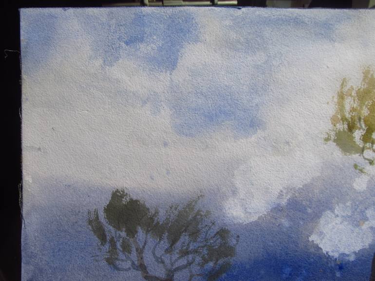 Original Expressionism Landscape Painting by Bhargavkumar Kulkarni