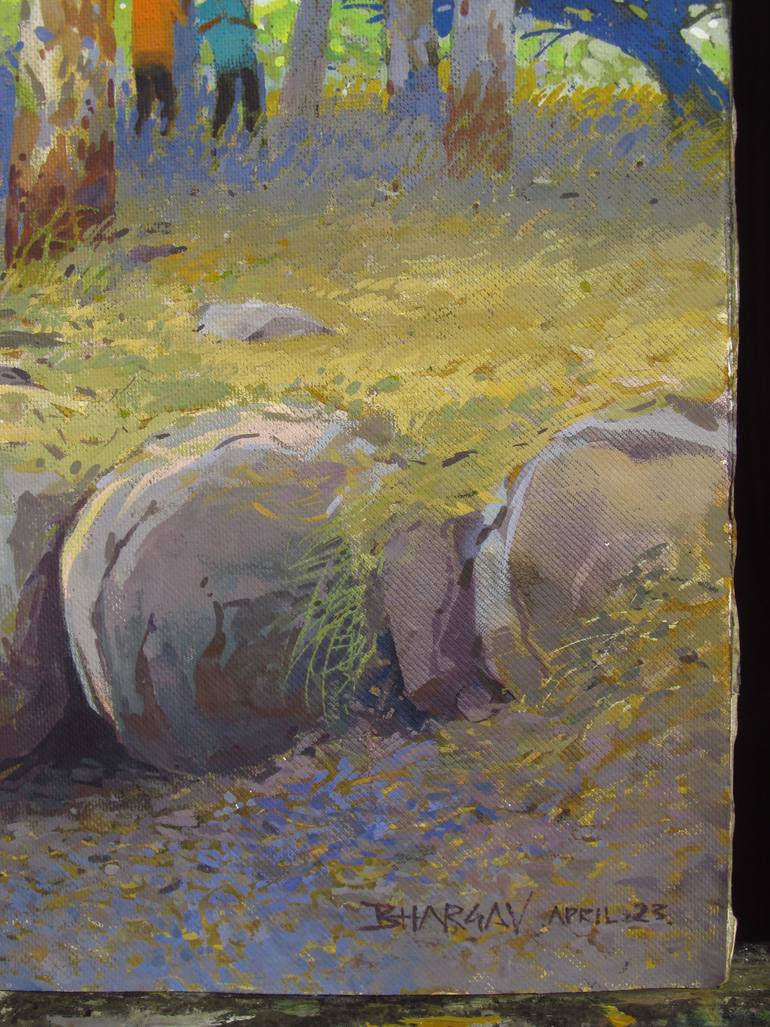 Original Contemporary Landscape Painting by Bhargavkumar Kulkarni