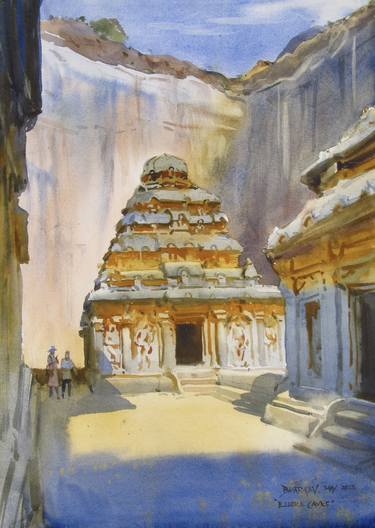 Original Minimalism Architecture Paintings by Bhargavkumar Kulkarni
