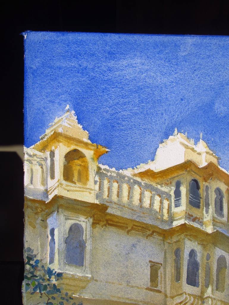 Original Impressionism Architecture Painting by Bhargavkumar Kulkarni