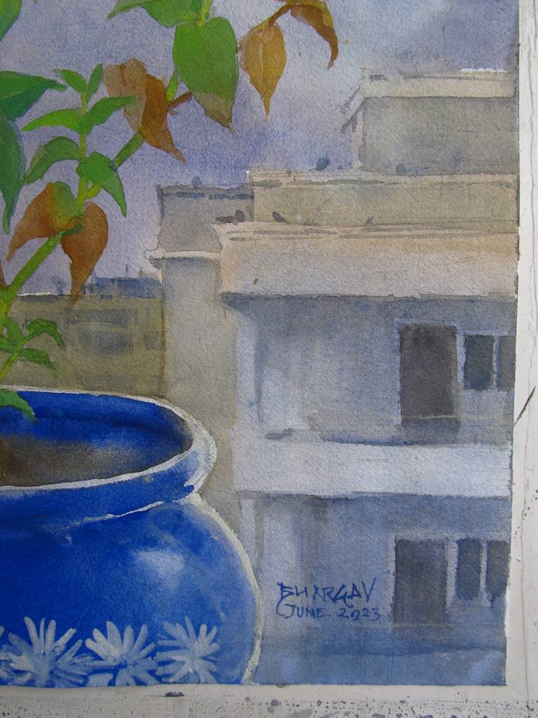 Original Contemporary Landscape Painting by Bhargavkumar Kulkarni