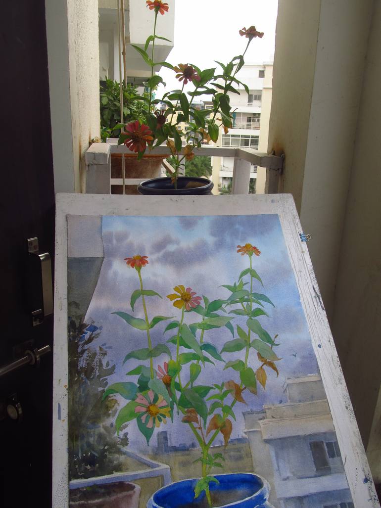 Original Contemporary Landscape Painting by Bhargavkumar Kulkarni