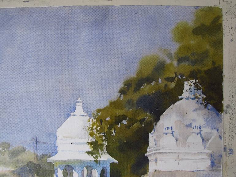Original Realism Landscape Painting by Bhargavkumar Kulkarni
