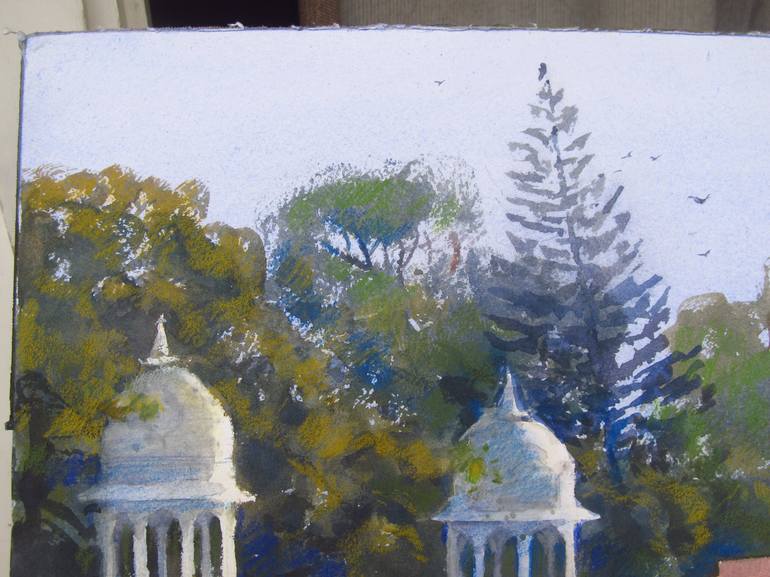 Original Impressionism Landscape Painting by Bhargavkumar Kulkarni