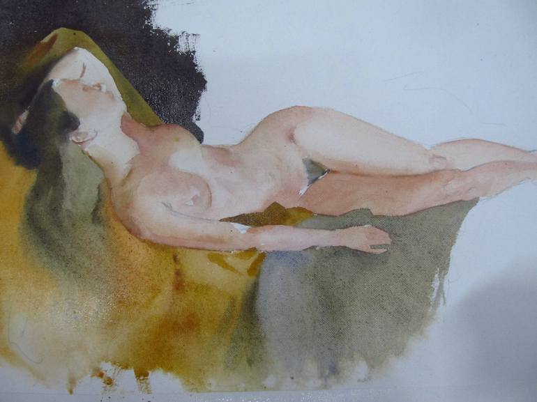 Original Nude Painting by Bhargavkumar Kulkarni