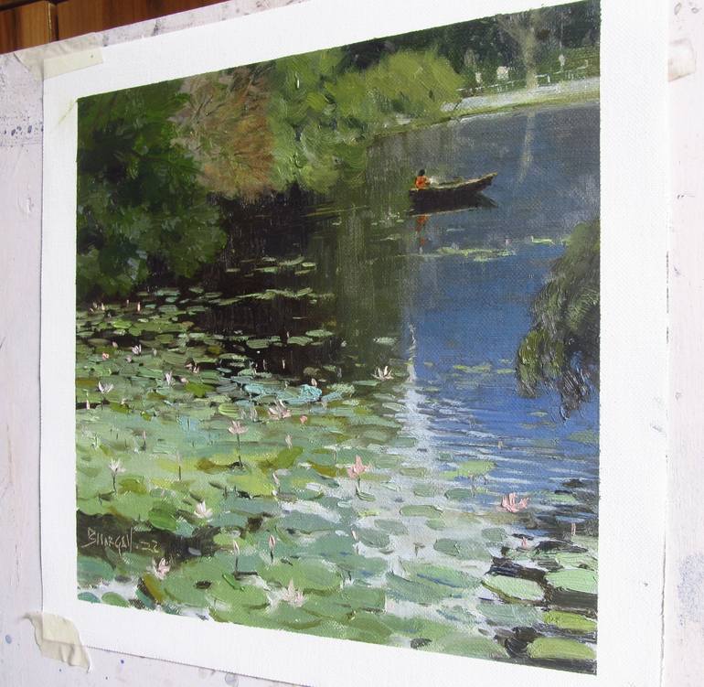 Original Impressionism Landscape Painting by Bhargavkumar Kulkarni