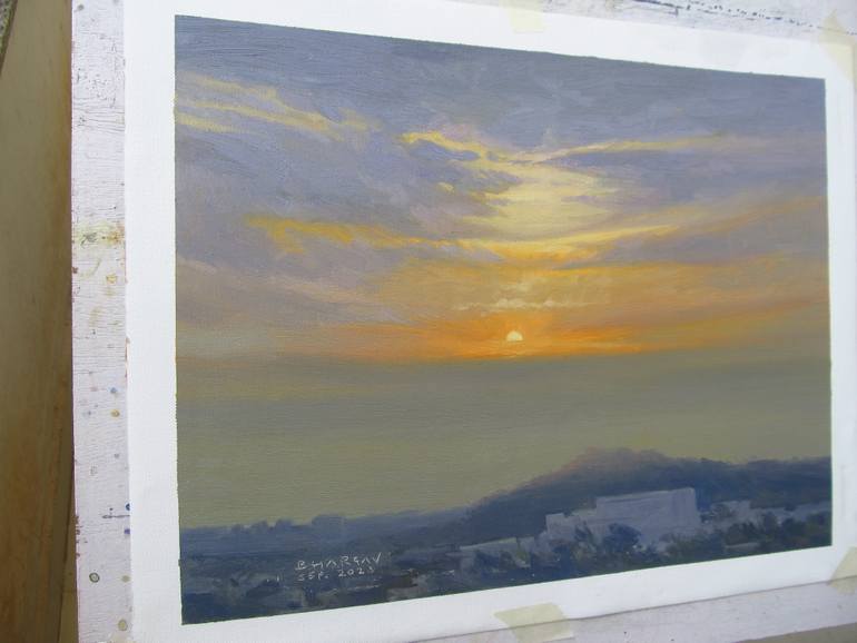 Original Contemporary Landscape Painting by Bhargavkumar Kulkarni