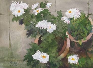 Original Impressionism Floral Paintings by Bhargavkumar Kulkarni