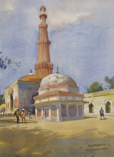Original Realism Architecture Paintings by Bhargavkumar Kulkarni