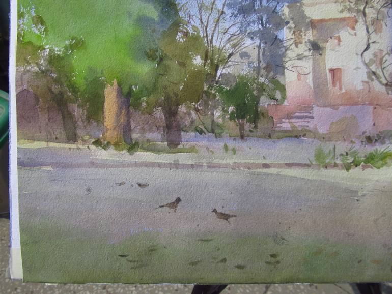 Original Realism Landscape Painting by Bhargavkumar Kulkarni