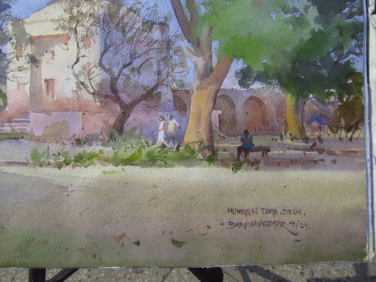 Original Realism Landscape Painting by Bhargavkumar Kulkarni