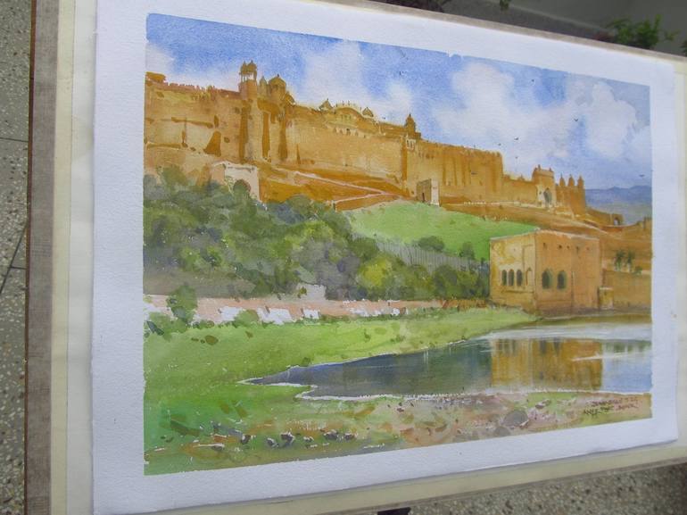 Original Impressionism Landscape Painting by Bhargavkumar Kulkarni