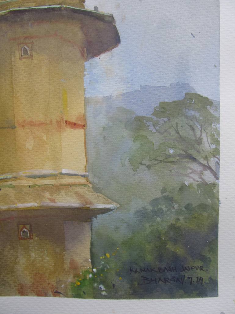 Original Classicism Landscape Painting by Bhargavkumar Kulkarni