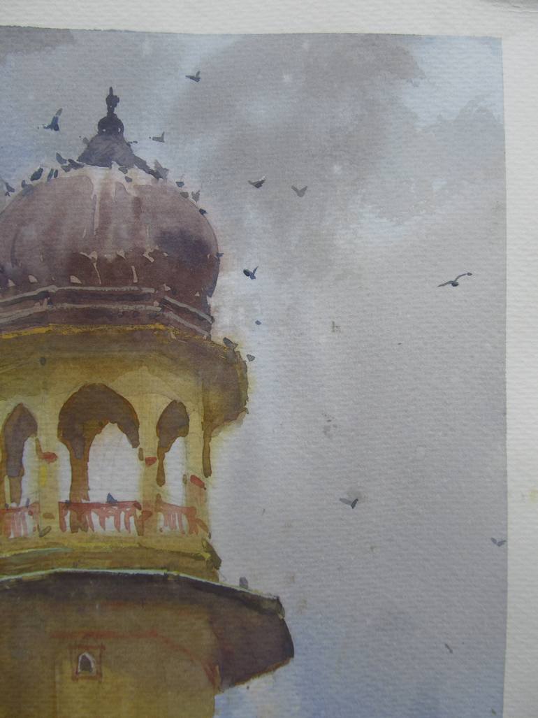 Original Classicism Landscape Painting by Bhargavkumar Kulkarni