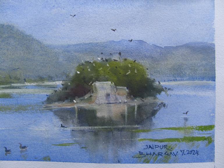 Original Realism Landscape Painting by Bhargavkumar Kulkarni