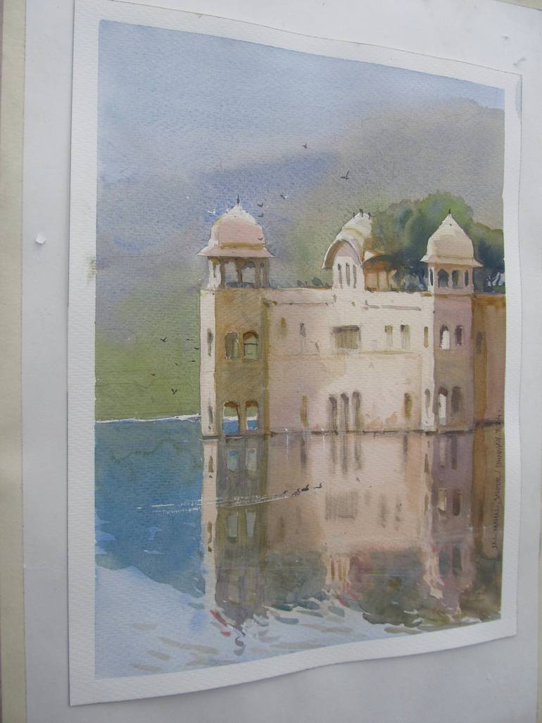 Original Classicism Landscape Painting by Bhargavkumar Kulkarni