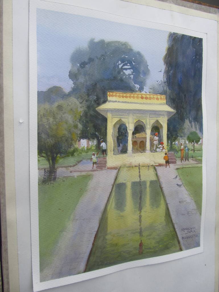 Original Impressionism Landscape Painting by Bhargavkumar Kulkarni