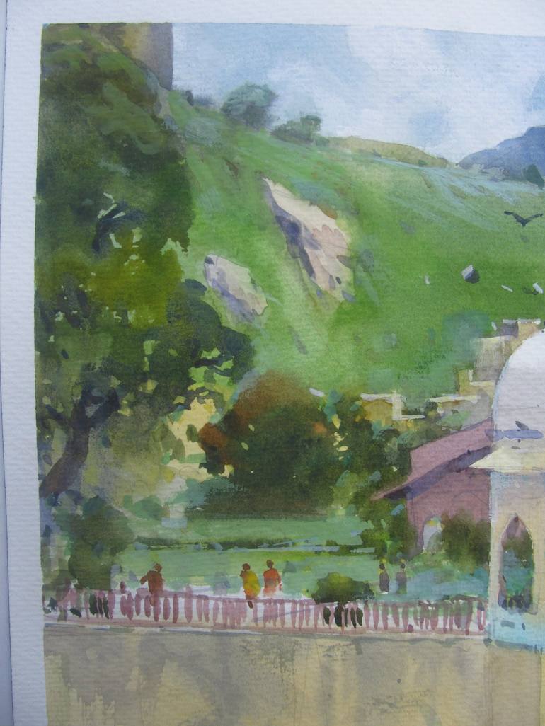 Original Realism Landscape Painting by Bhargavkumar Kulkarni